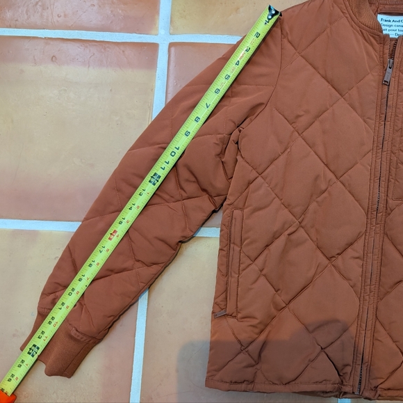 Frank & Oak The Skyline Water Repellent Packable Bomber Puffer in Spice - Picture 5 of 8